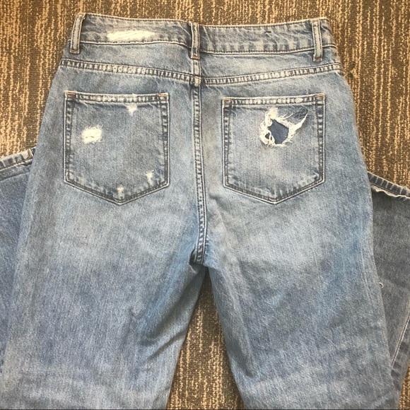 DL1961 Hi Rise Boyfriend Goldie Shredded Destroyed to Perfection Ankle Jeans 26 - Picture 6 of 7